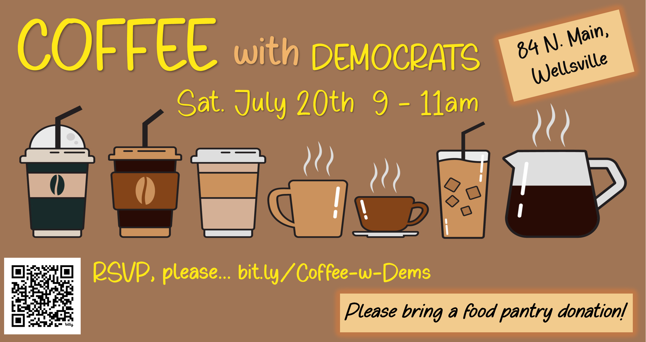 Democrats to Collect for Food Pantry in Wellsville