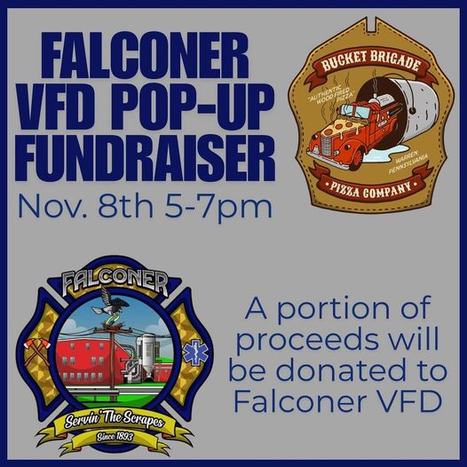 Firefighters and Pizza: Falconer Fire Department Teams Up with Bucket Brigade for Fundraiser