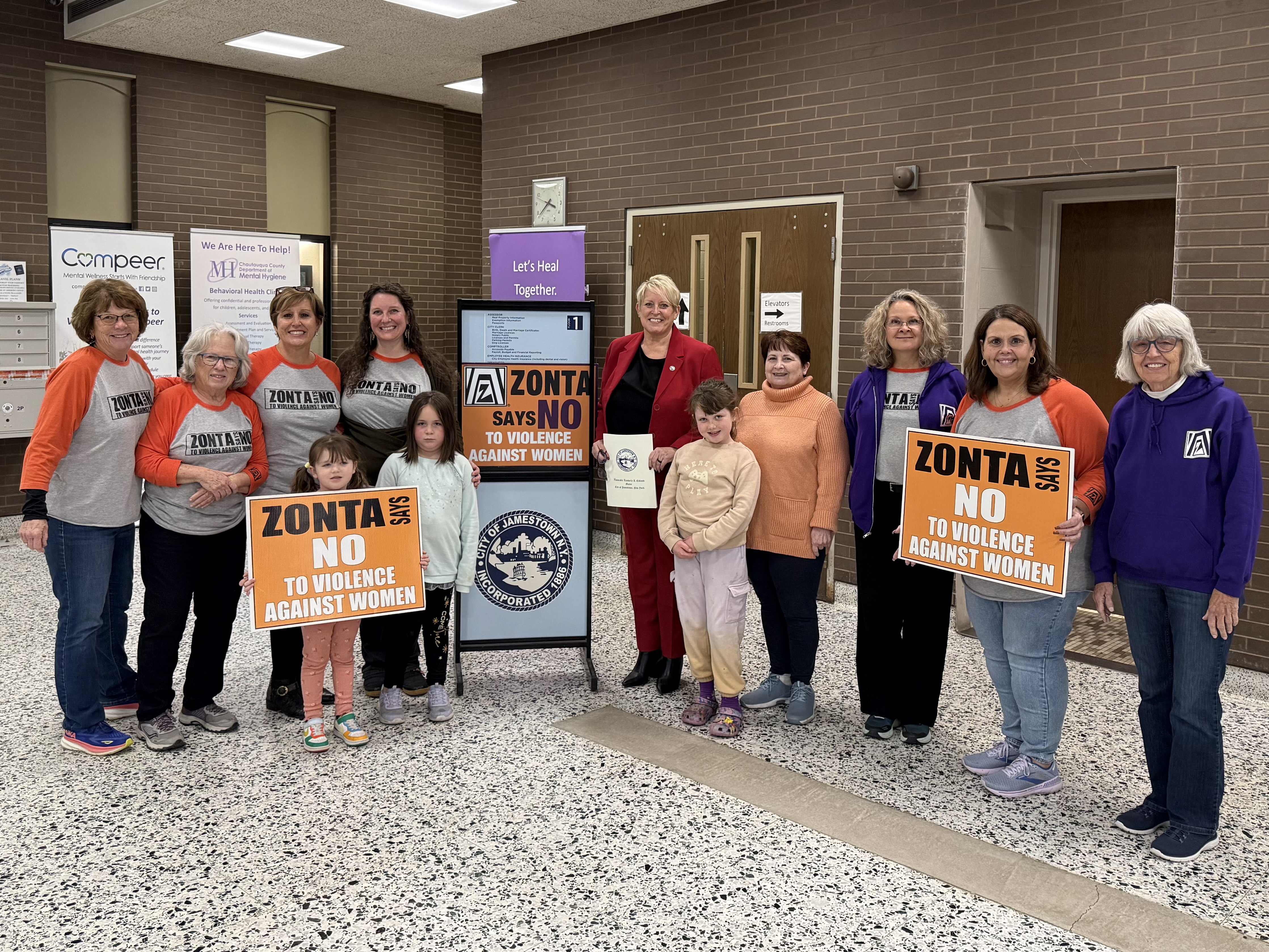 Zonta Club of Jamestown Joins Global Movement Against Violence: Local Action, Global Impact