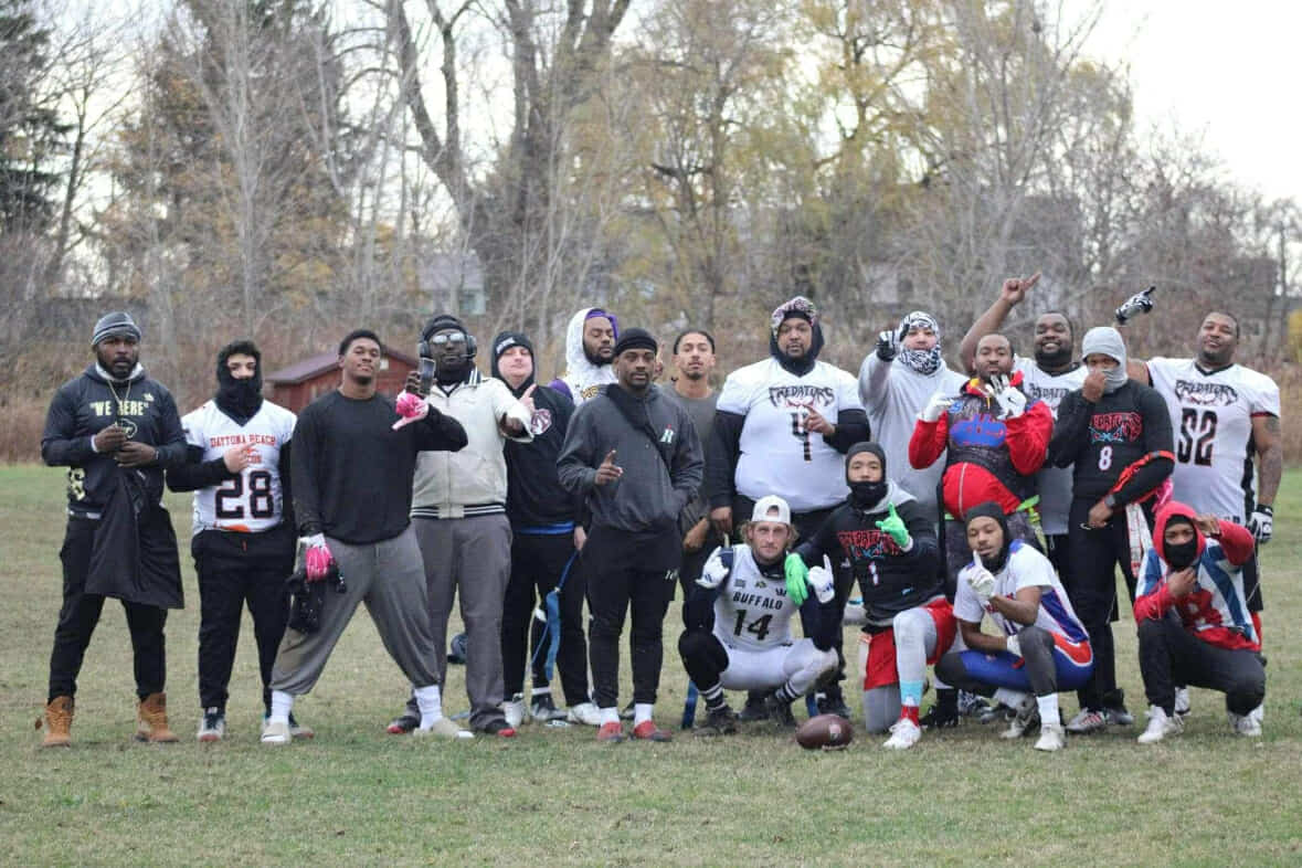 Predators Dominate in Dunkirk Men’s Flag Football League Championship