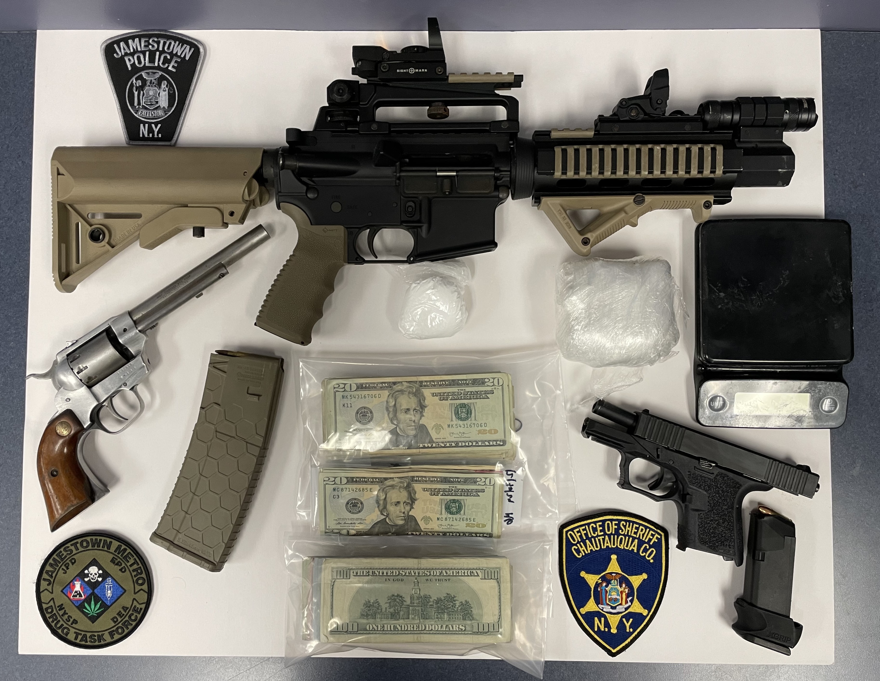 Major Narcotics Bust in Jamestown Yields Drugs, Firearms, and Arrests