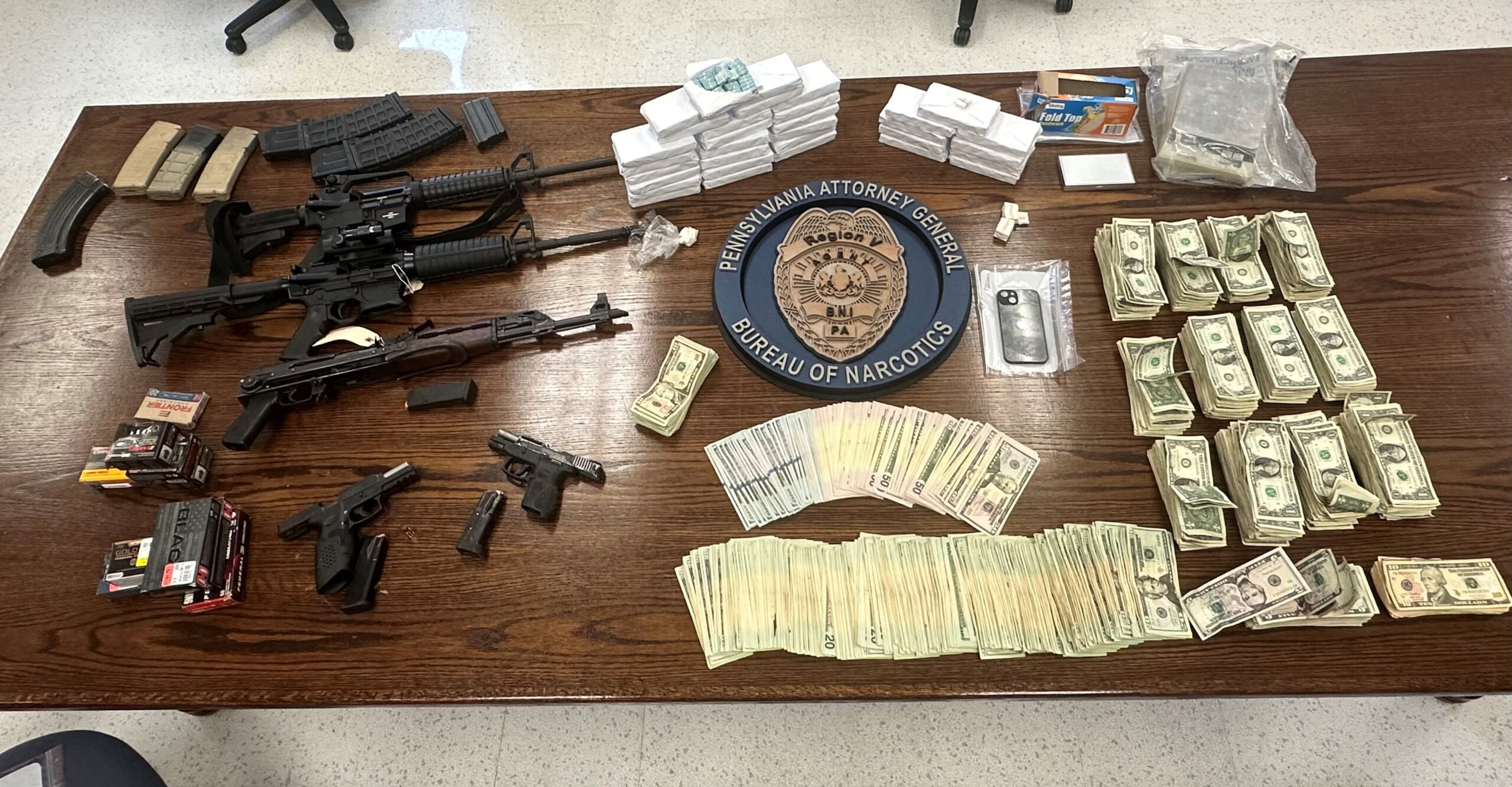 Allegheny County Felon Arrested with Firearms, ‘Ghost Gun,’ and 24,000 Doses of Fentanyl