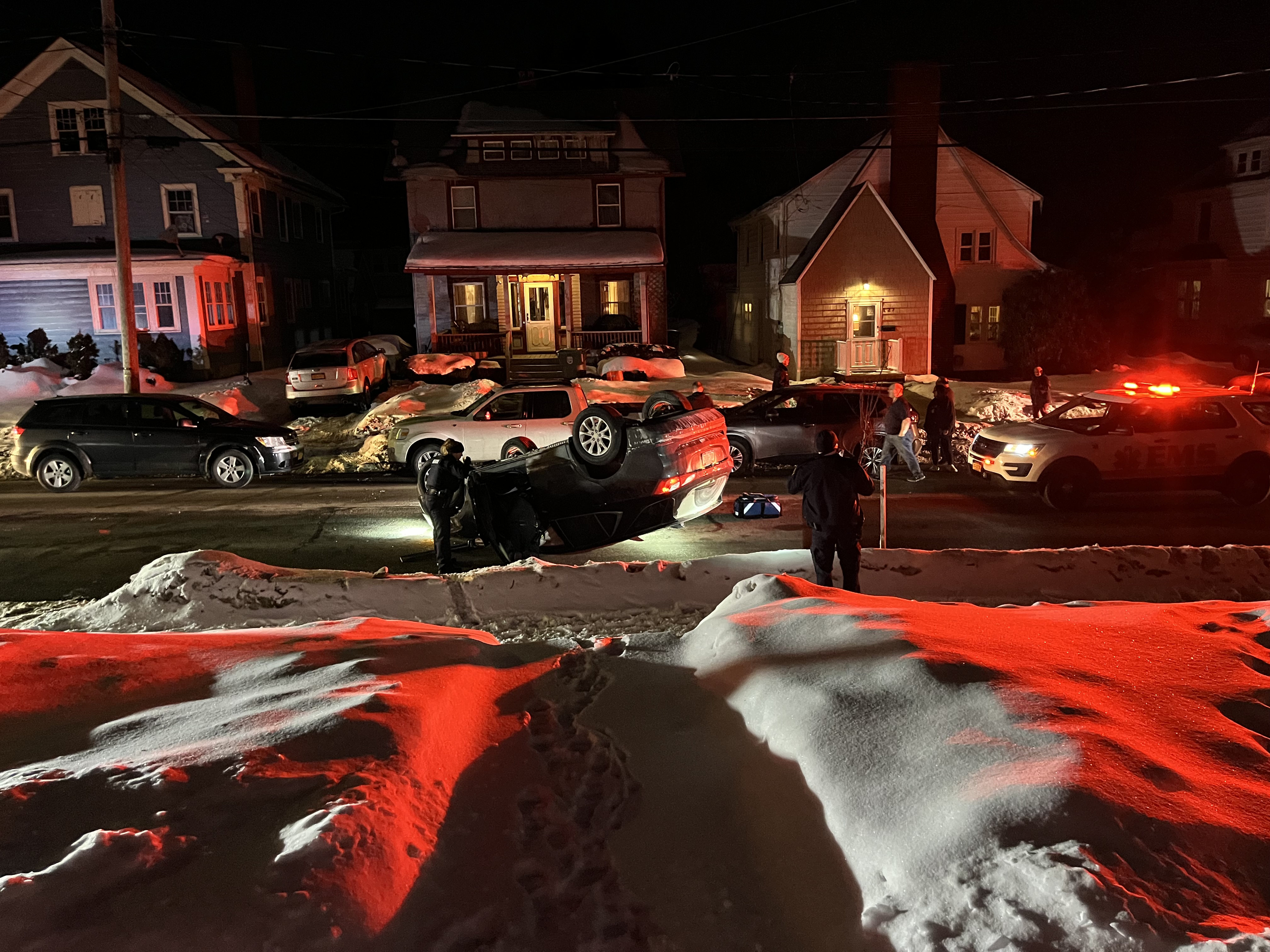 Rollover On Buffalo Street