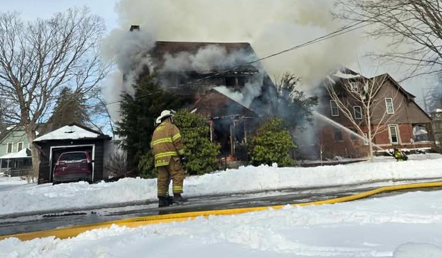 Fire On First Street In Westfield