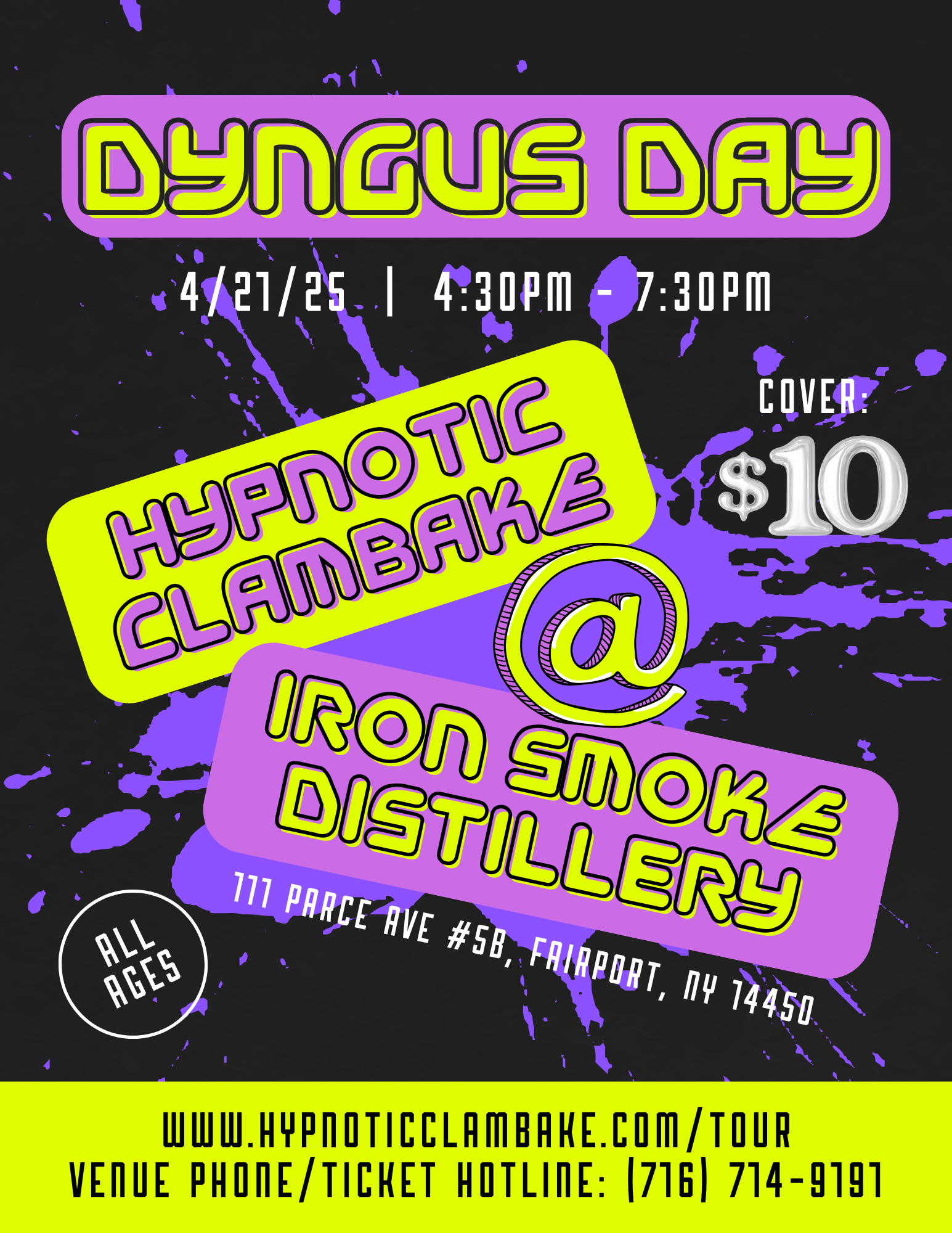 Experience Dyngus Day Like Never Before with Hypnotic Clambake at Iron Smoke Distillery!