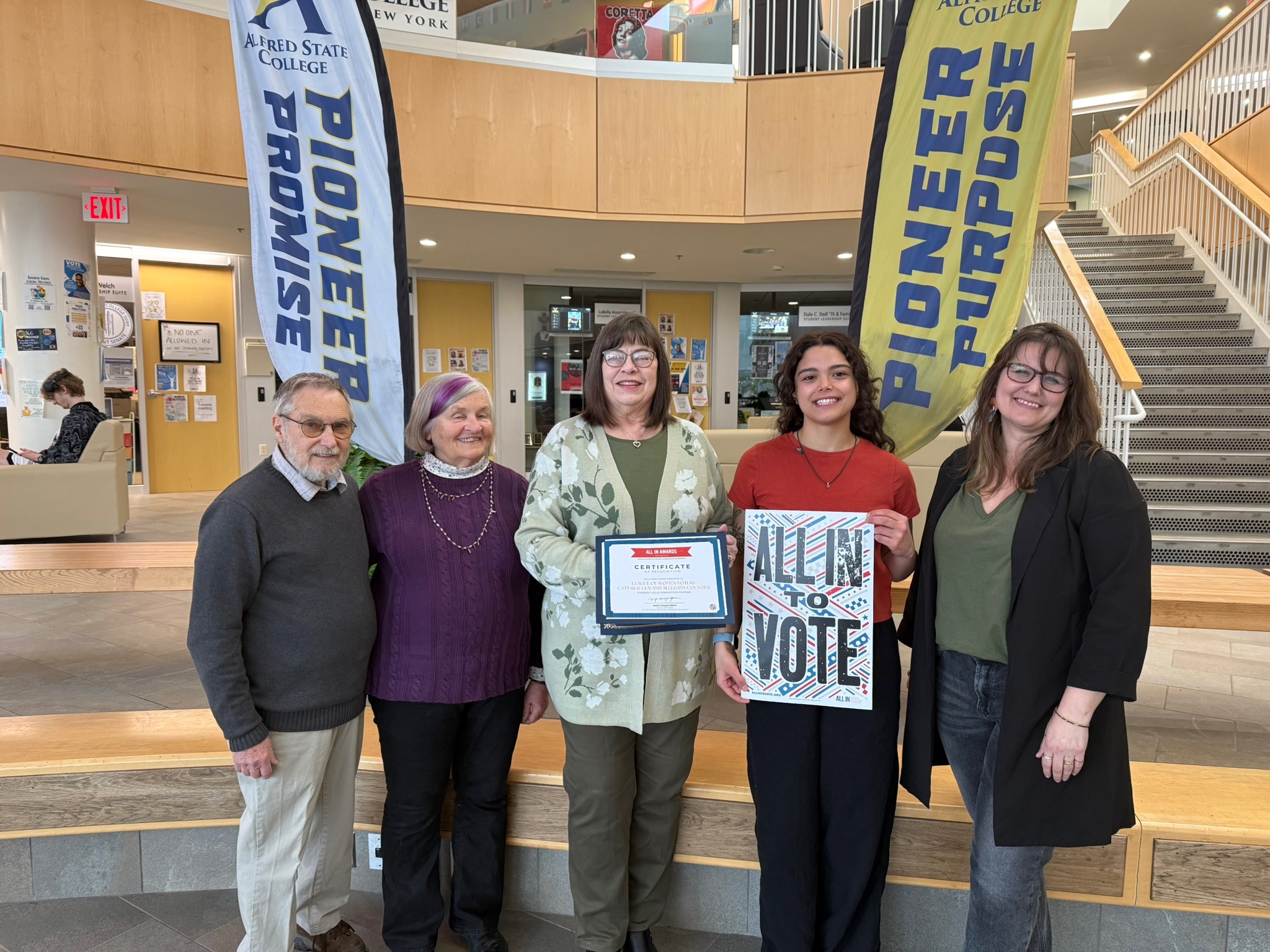 Empowering the Future of Democracy: Local League Earns National Recognition for Student Voter Engagement