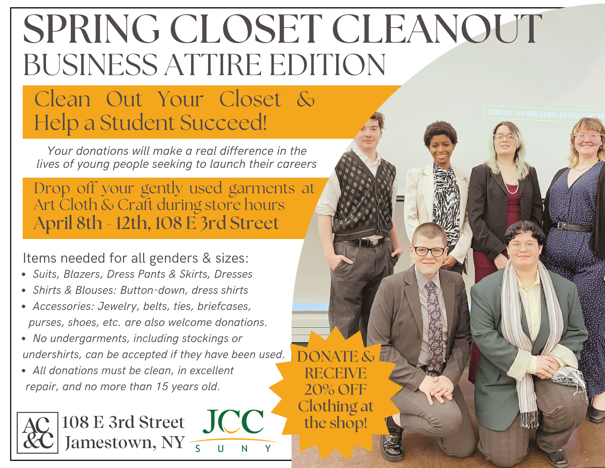 Threads of Opportunity: Local Boutique Fuels Students’ Futures with Career Closet Drive