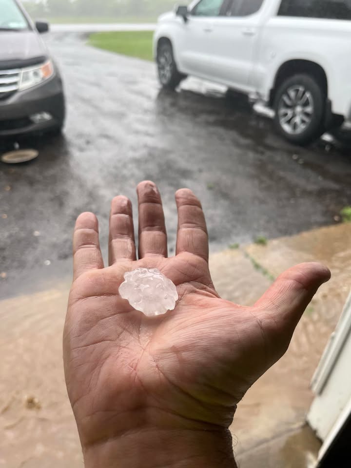 Hot & Cold: Kiantone Receives Hail Fall In June