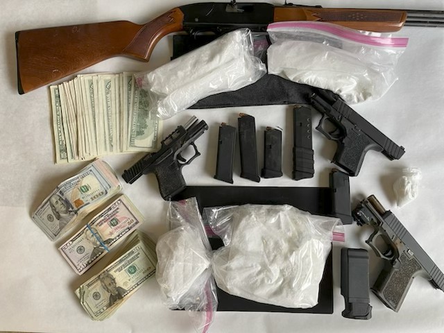 Gerry Man Arrested After Large Cocaine and Weapons Seizure During Narcotics Raid